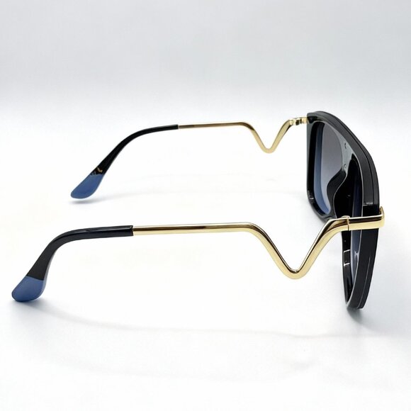 NEW VOGUE V Oversized Iconic Glam Trendy Designer Style Sunglasses Blue - Picture 3 of 5